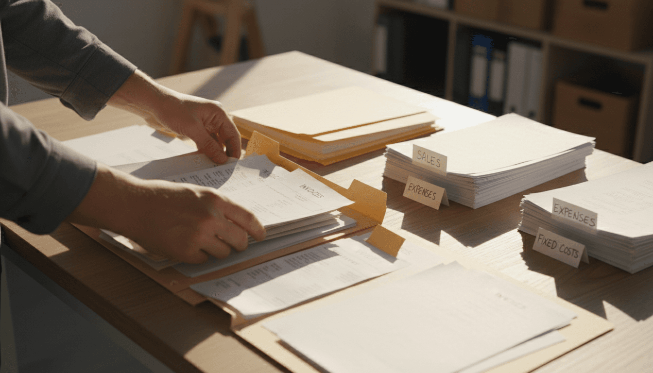 Invoice and receipt sorting